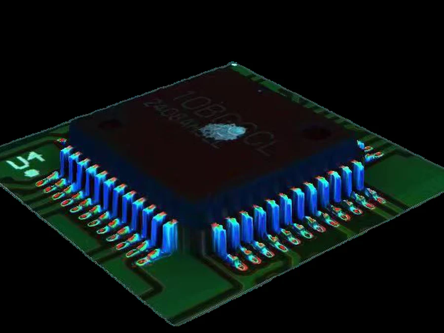 Double-sided PCBA with mixed THT and SMT components — typical VS7300 inspection candidate